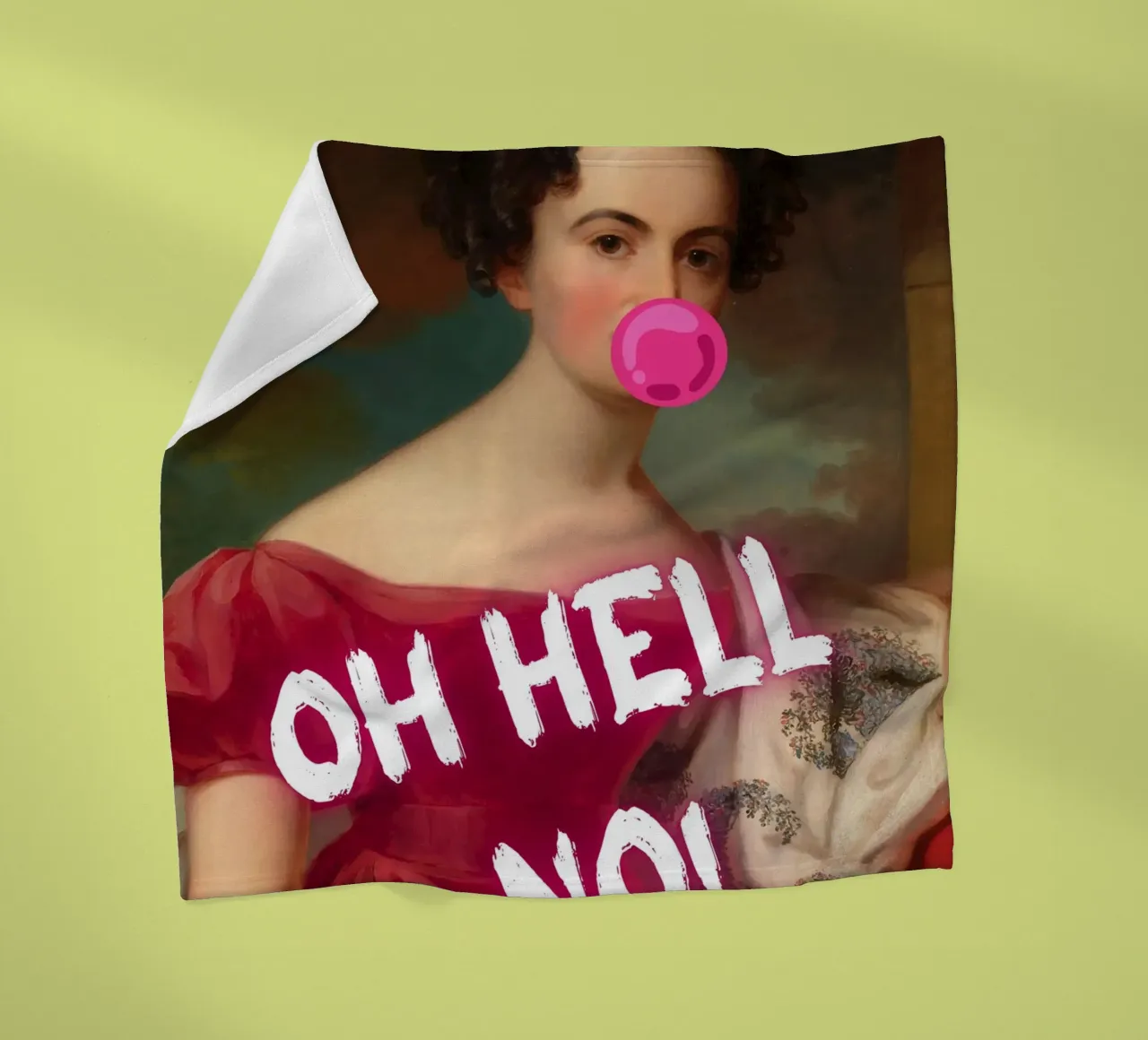 "Oh Hell No!" - Pop Art, Remix classico, Umoristico, Ribelle coperta in pile da NorwesClub