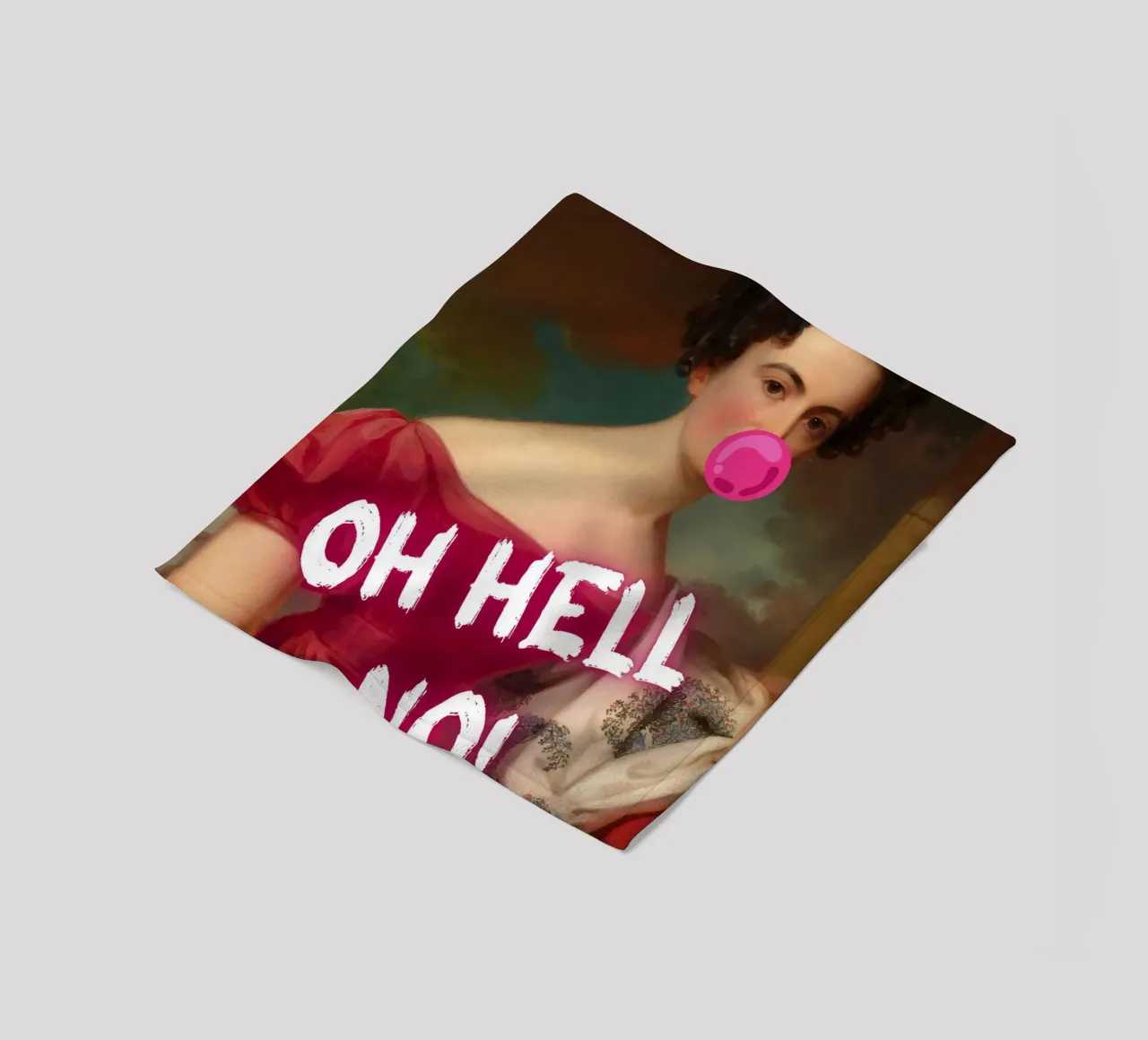 "Oh Hell No!" - Pop Art, Remix classico, Umoristico, Ribelle coperta in pile da NorwesClub