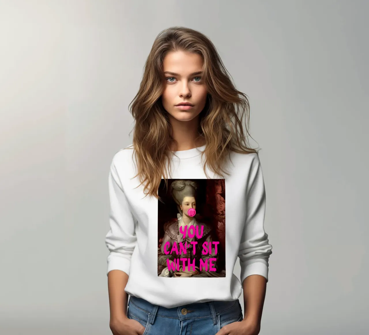 "Can't Sit With Me" - Pop Art, Remix classico, Meme Culture, felpa da NorwesClub