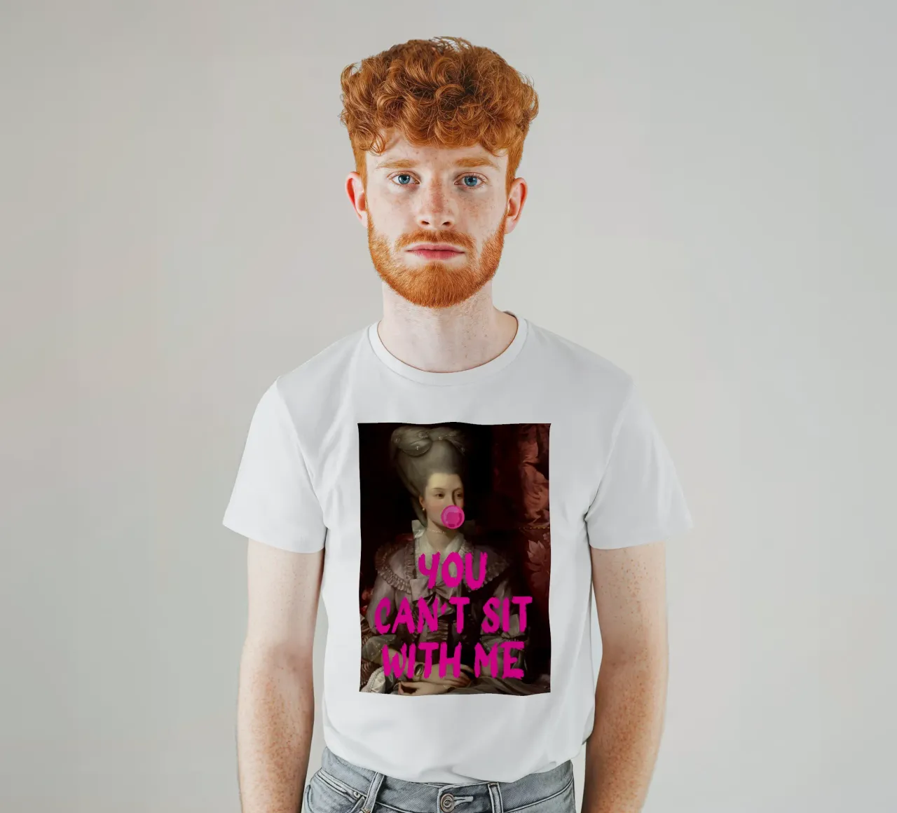 "Can't Sit With Me" - Pop Art, Remix classico, Meme Culture, t-shirt da NorwesClub