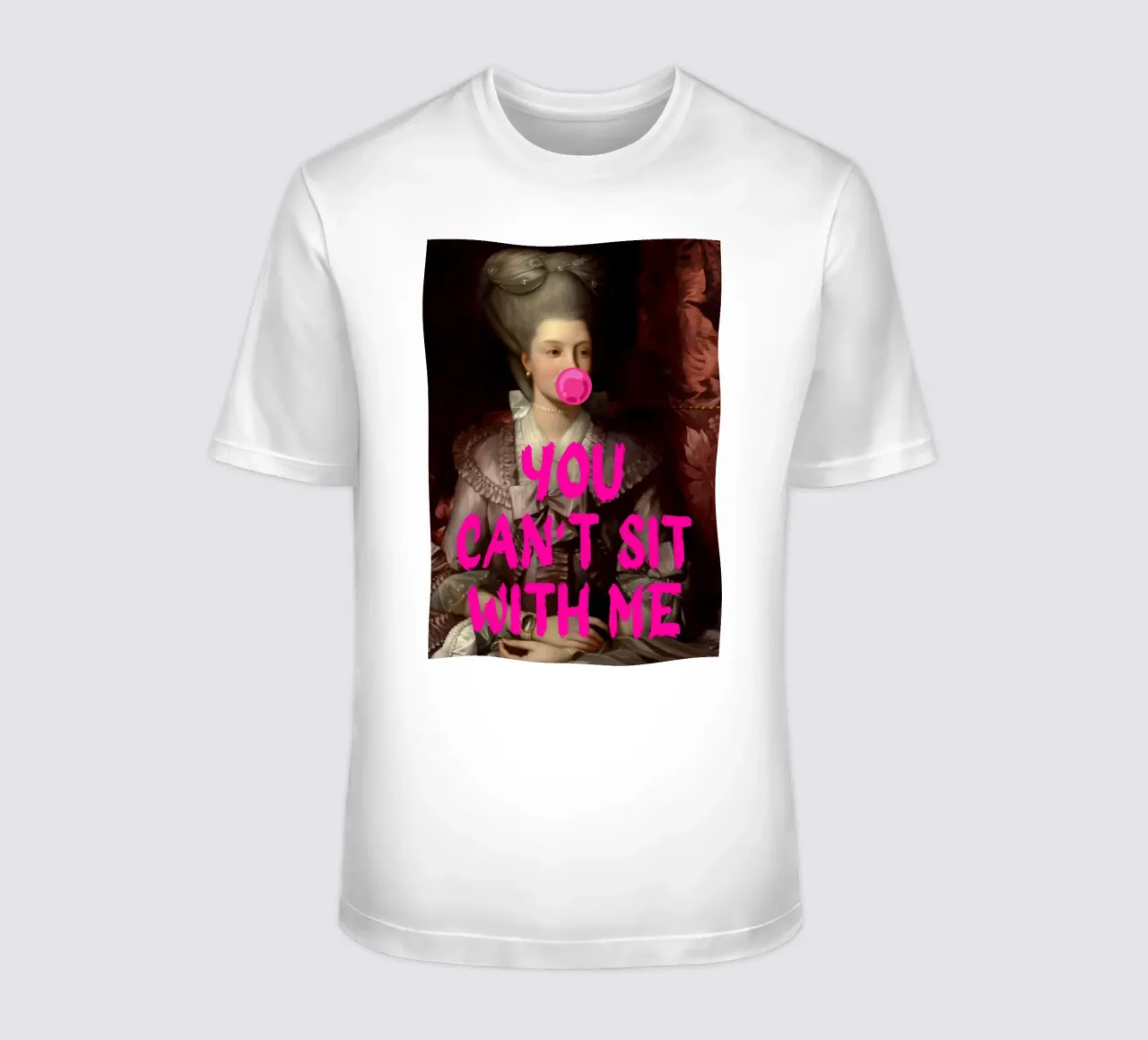 "Can't Sit With Me" - Pop Art, Remix classico, Meme Culture, t-shirt da NorwesClub