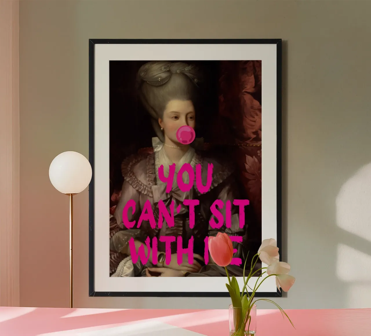 "Can't Sit With Me" - Pop Art, Remix classico, Meme Culture, poster da NorwesClub