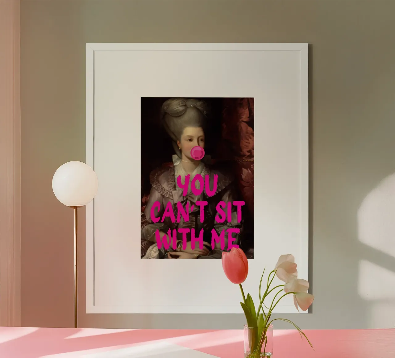 "Can't Sit With Me" - Pop Art, Remix classico, Meme Culture, carta hahnemühle da NorwesClub