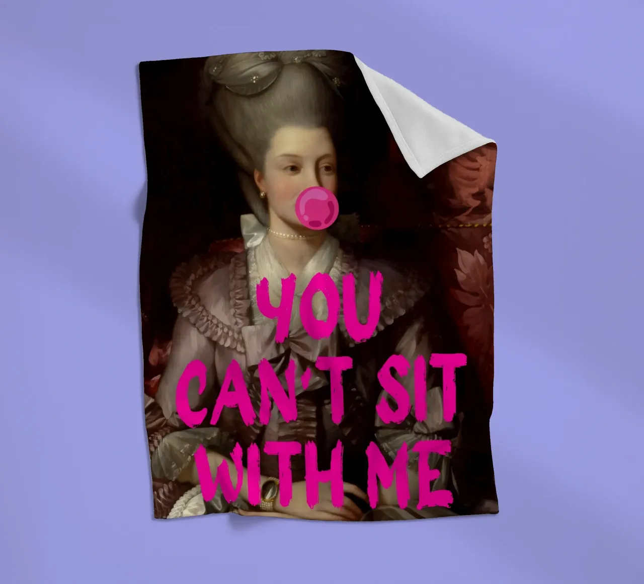 "Can't Sit With Me" - Pop Art, Remix classico, Meme Culture, coperta in pile da NorwesClub