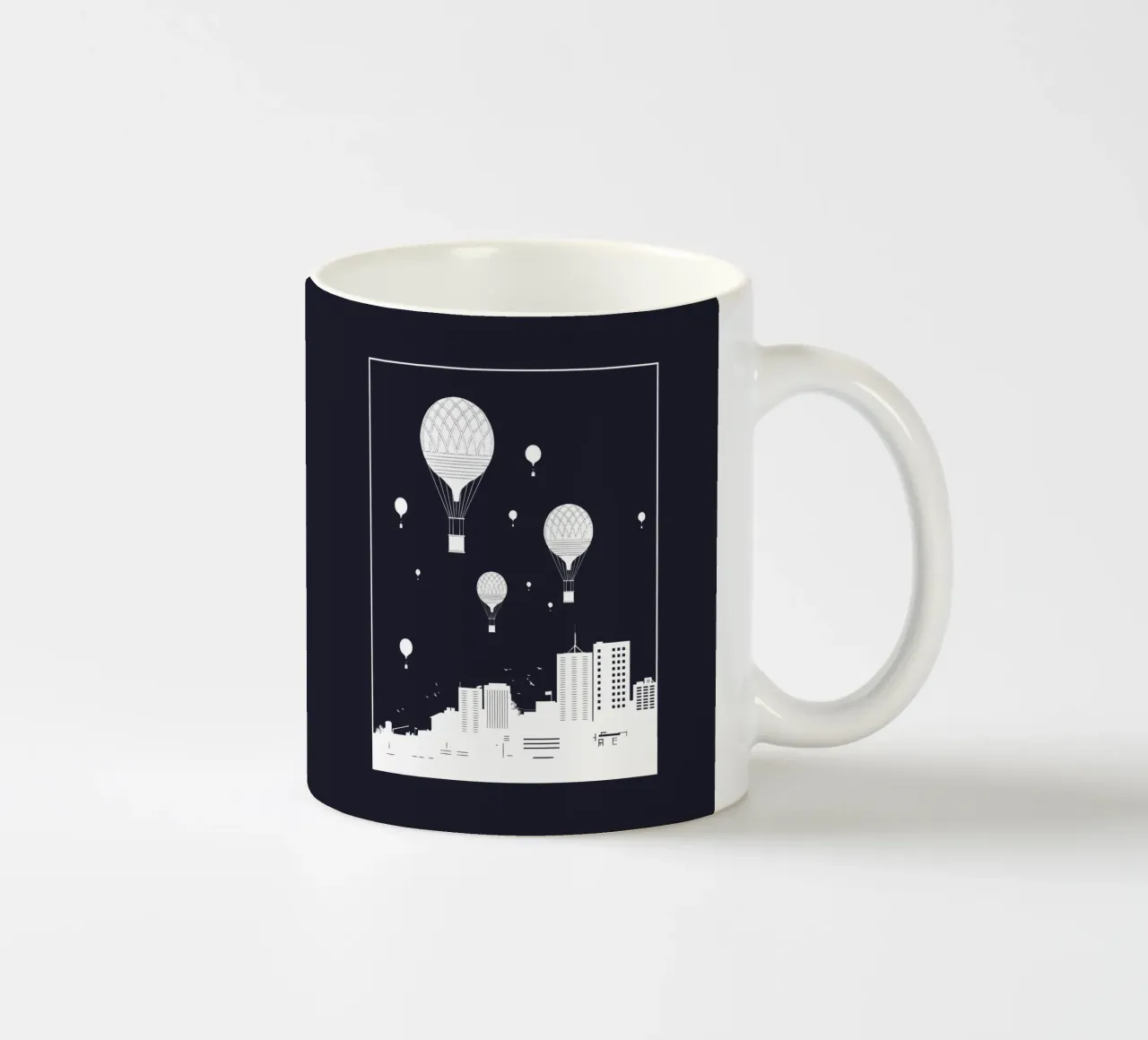 Balloons And The City tazza in ceramica da Balazs Solti