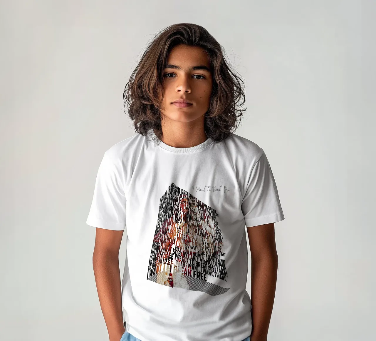 I Want to Break Free (Textbuch) Kinder T-Shirt von Gunawan Rb