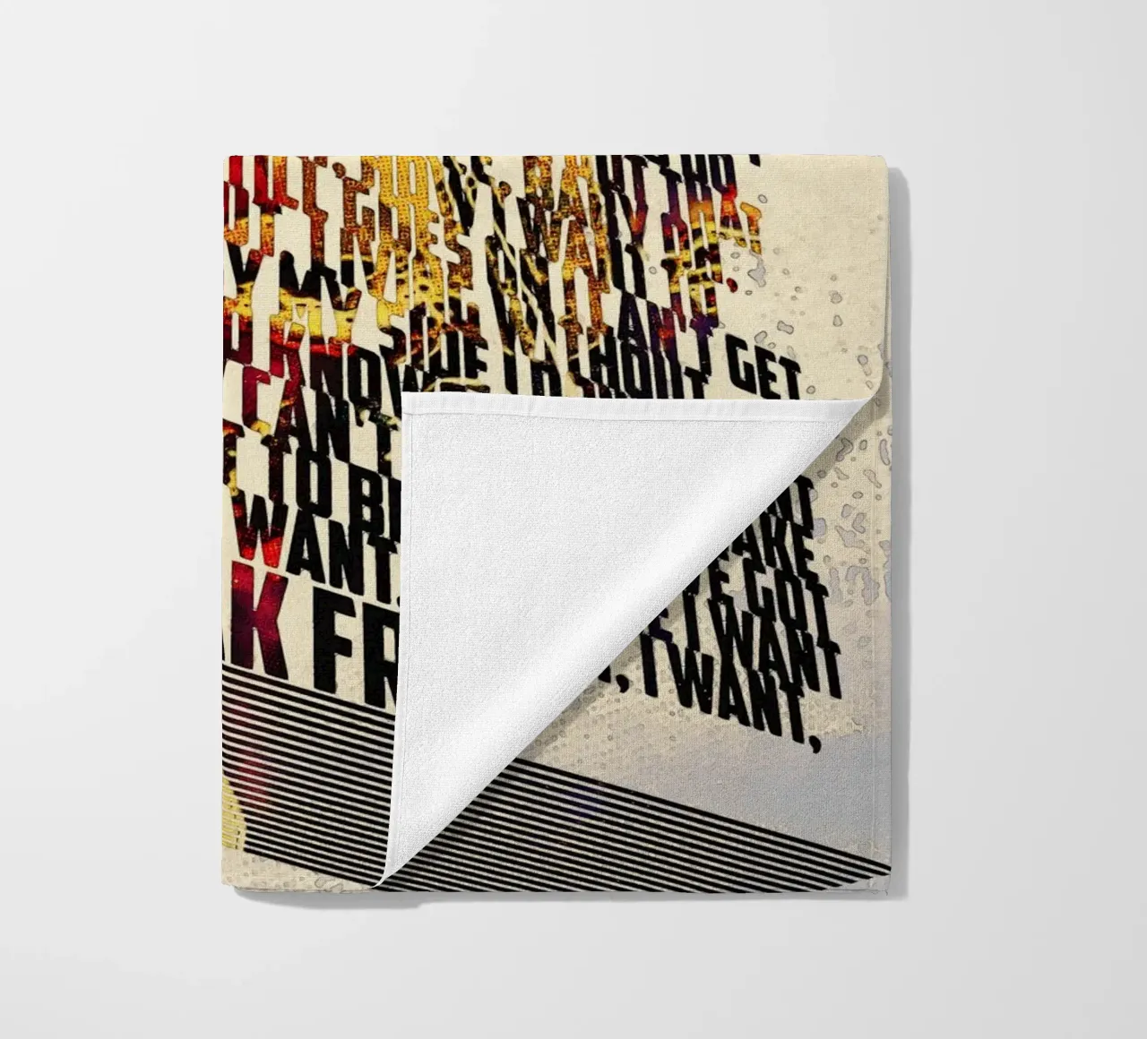 I Want to Break Free (Lyrics Book) beach towel by Gunawan Rb