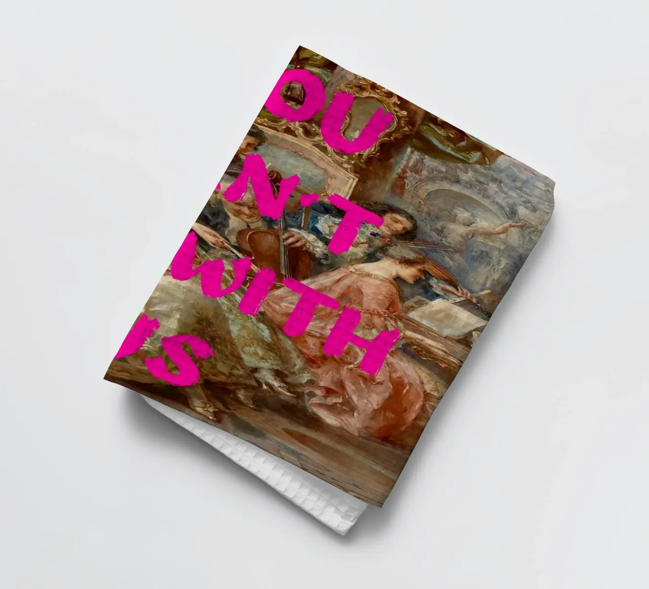 "Can't Sit With Us" - Pop Art, Rococo Remix, Meme Culture, P canovaccio da cucina da NorwesClub