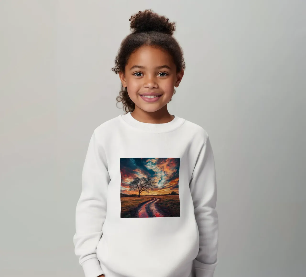 Milky way and sunset felpa bambino da Motivate-Today