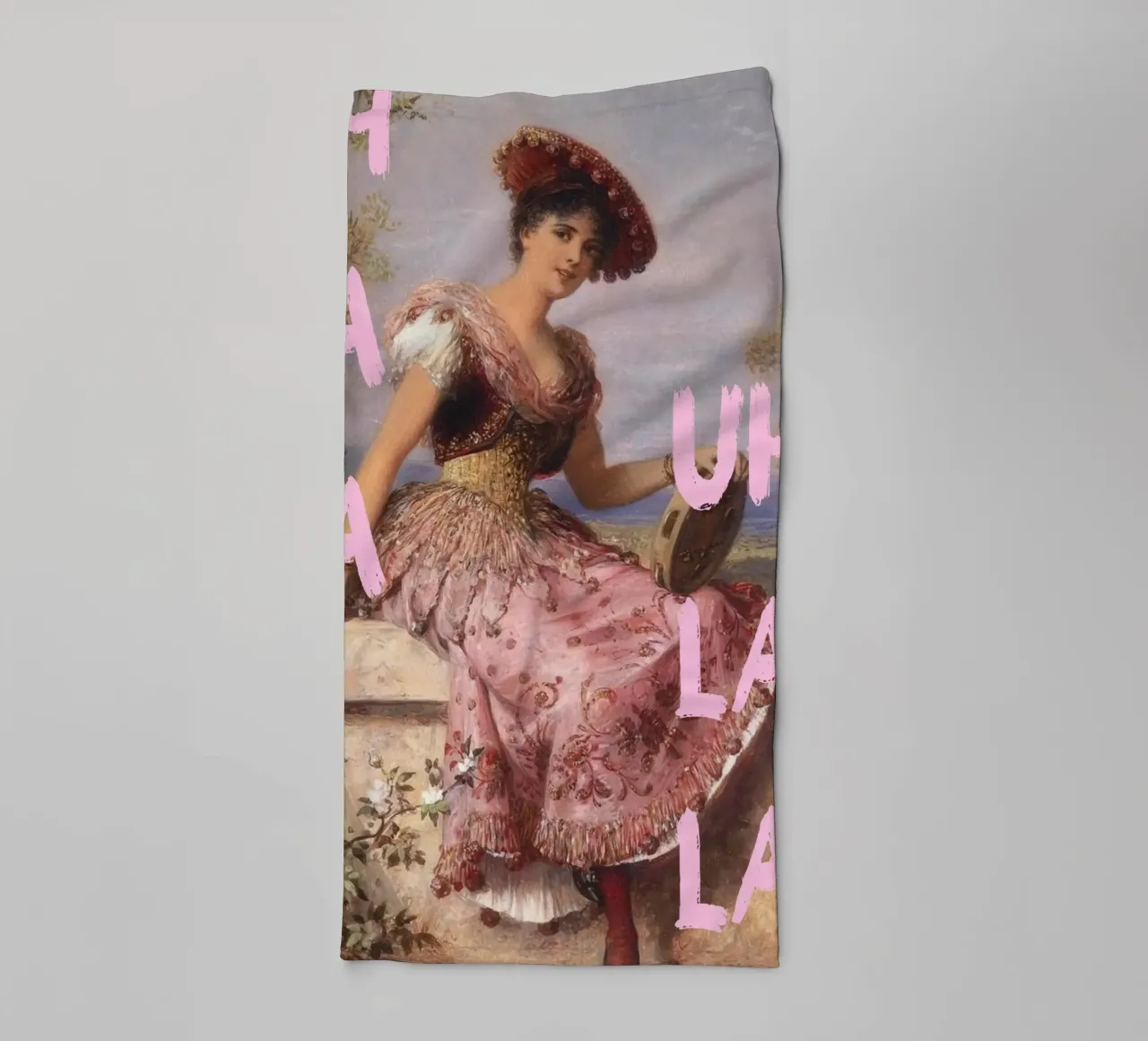"Uh La La" - Pop Art, Remix classico, giocoso, estetica rosa asciugamano da bagno da NorwesClub