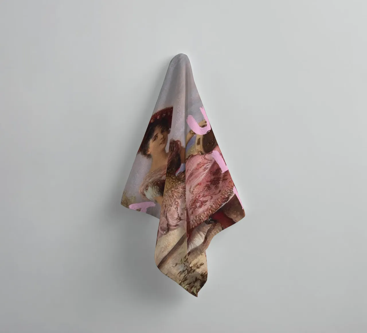"Uh La La" - Pop Art, Remix classico, giocoso, estetica rosa asciugamano da bagno da NorwesClub