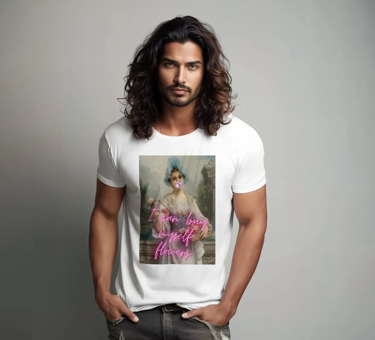 "Cómprame flores" - Léon Comerre, Pop Art, Empoderamiento camiseta de NorwesClub
