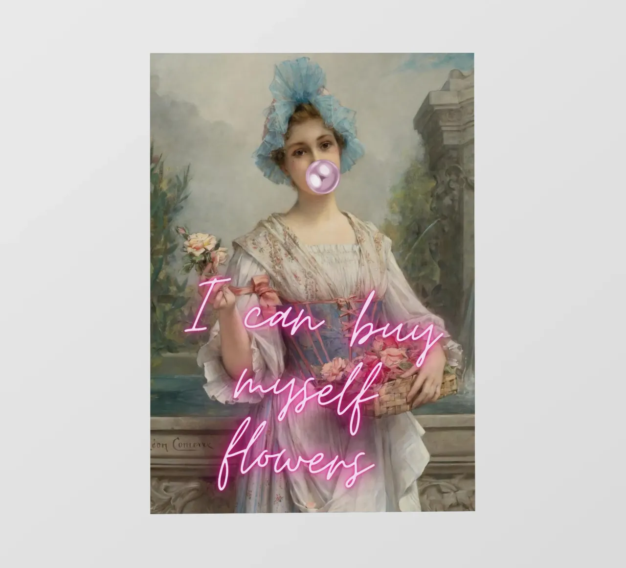 "Comprarmi dei fiori" - Léon Comerre, Pop Art, Empowerment pellicola backlit da NorwesClub
