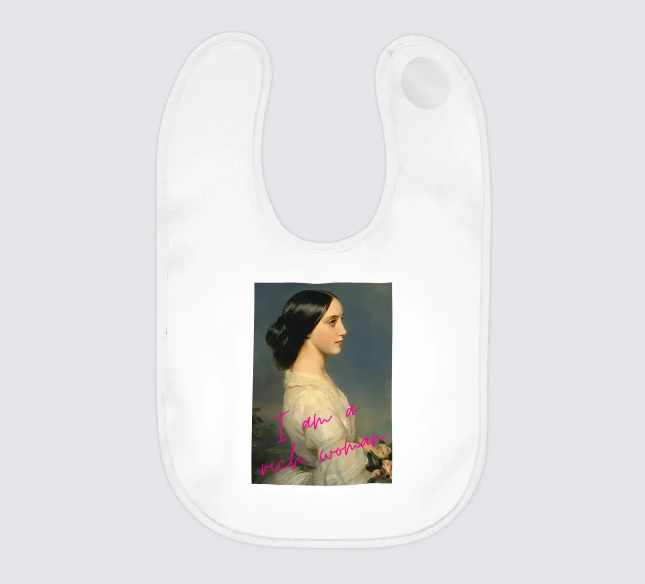 "Mujer rica" - Winterhalter Remix, Pop Art, Empoderamiento, Lux babero de NorwesClub