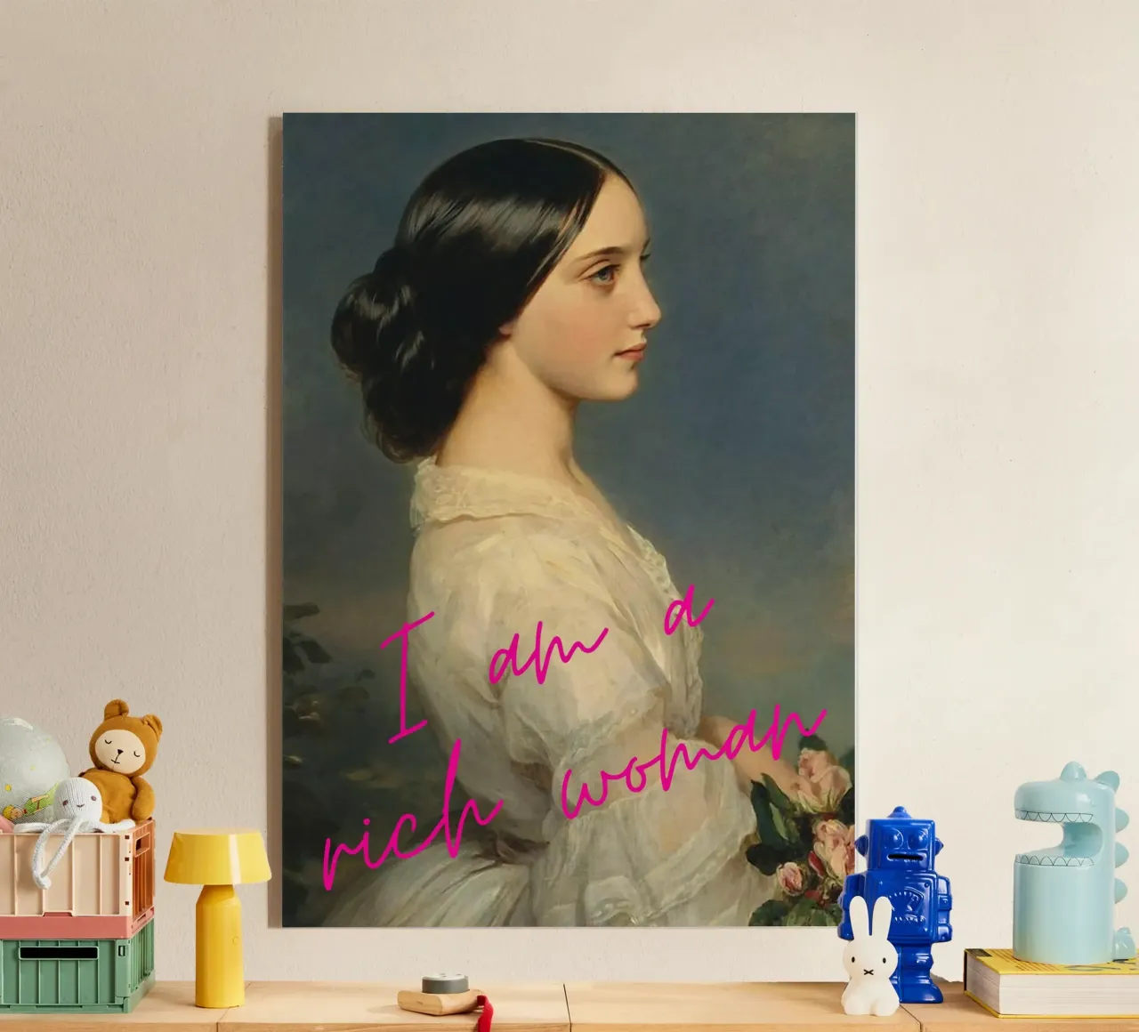 "Mujer rica" - Winterhalter Remix, Pop Art, Empoderamiento, Lux metacrilato de NorwesClub
