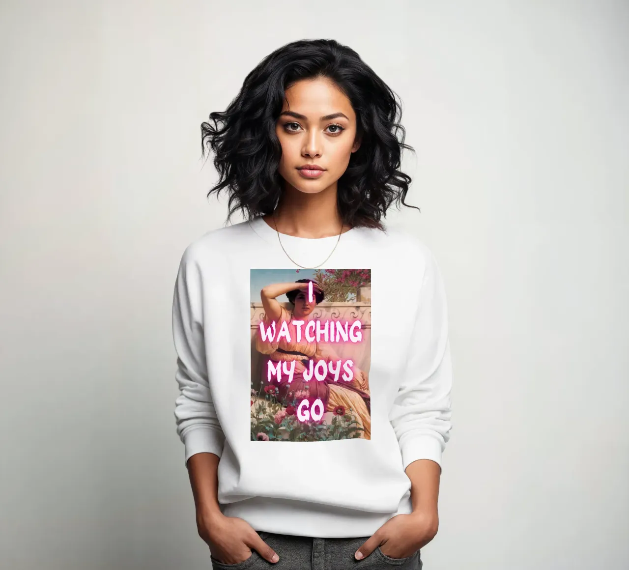 "Watching Joys Go" - Remix classico, Pop Art, emozionale, Tren felpa da NorwesClub