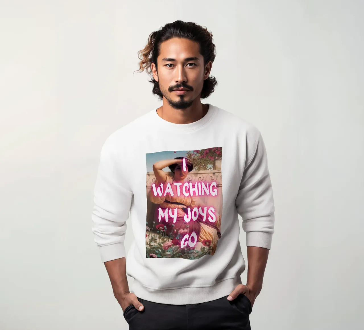 "Watching Joys Go" - Remix classico, Pop Art, emozionale, Tren felpa da NorwesClub