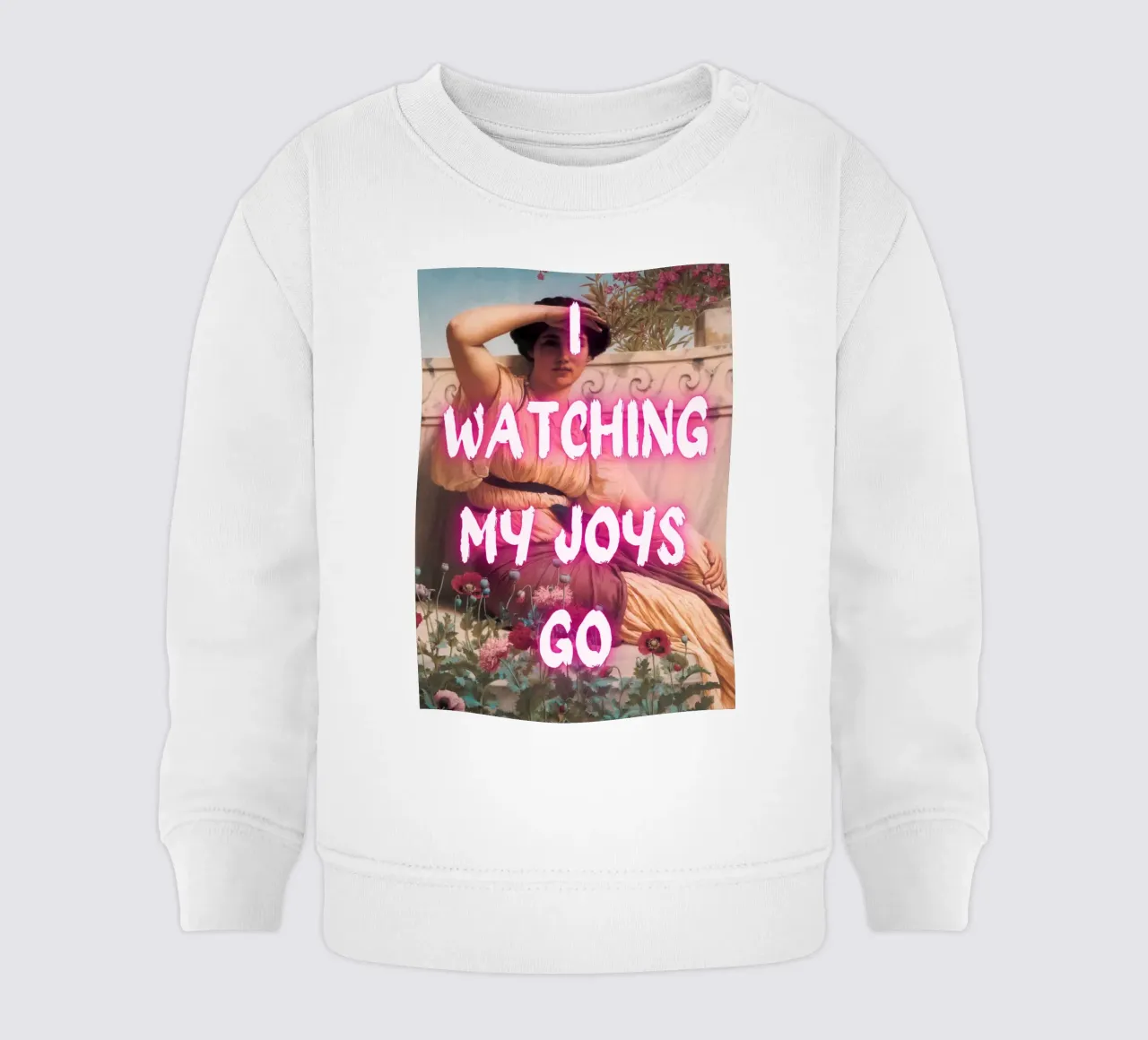 "Watching Joys Go" - Remix classico, Pop Art, emozionale, Tren felpa neonato da NorwesClub