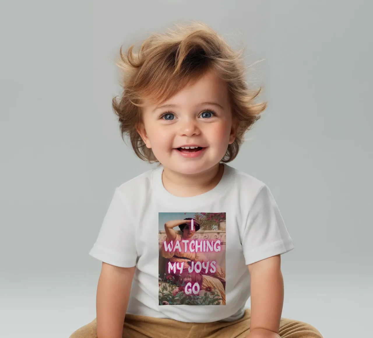 "Watching Joys Go" - Remix classico, Pop Art, emozionale, Tren maglietta neonato da NorwesClub