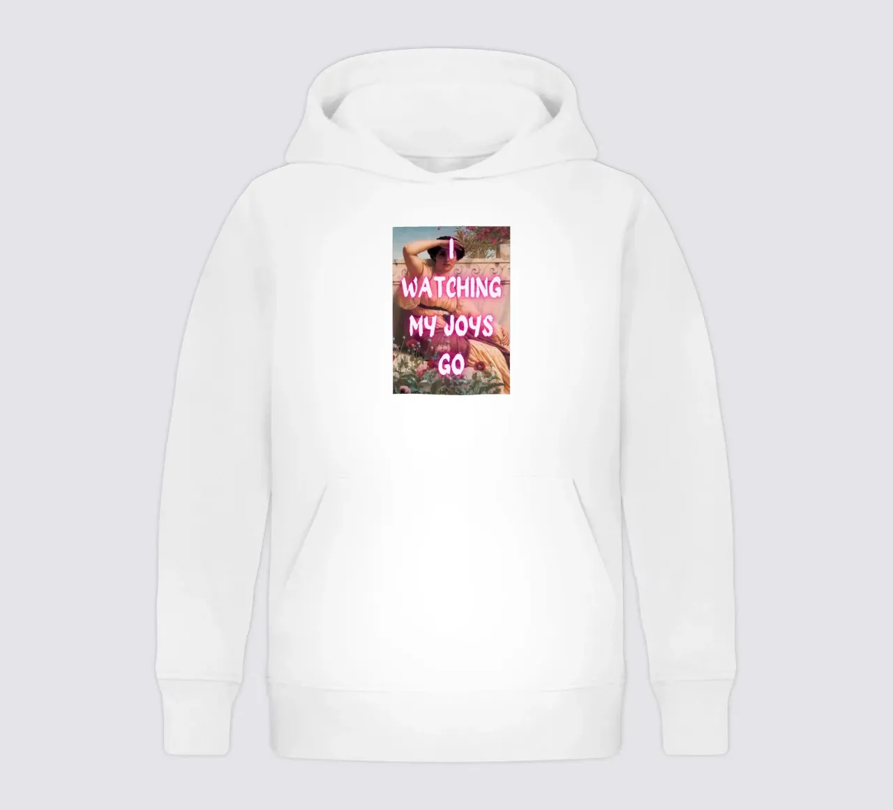 "Watching Joys Go" - Remix classico, Pop Art, emozionale, Tren felpa bambino con cappuccio da NorwesClub