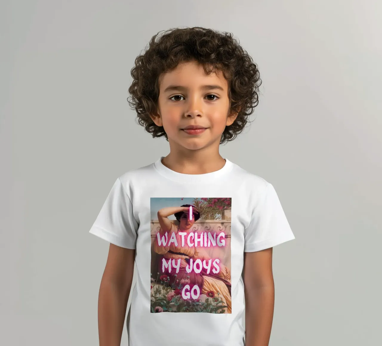 "Watching Joys Go" - Remix classico, Pop Art, emozionale, Tren t-shirt bambini da NorwesClub