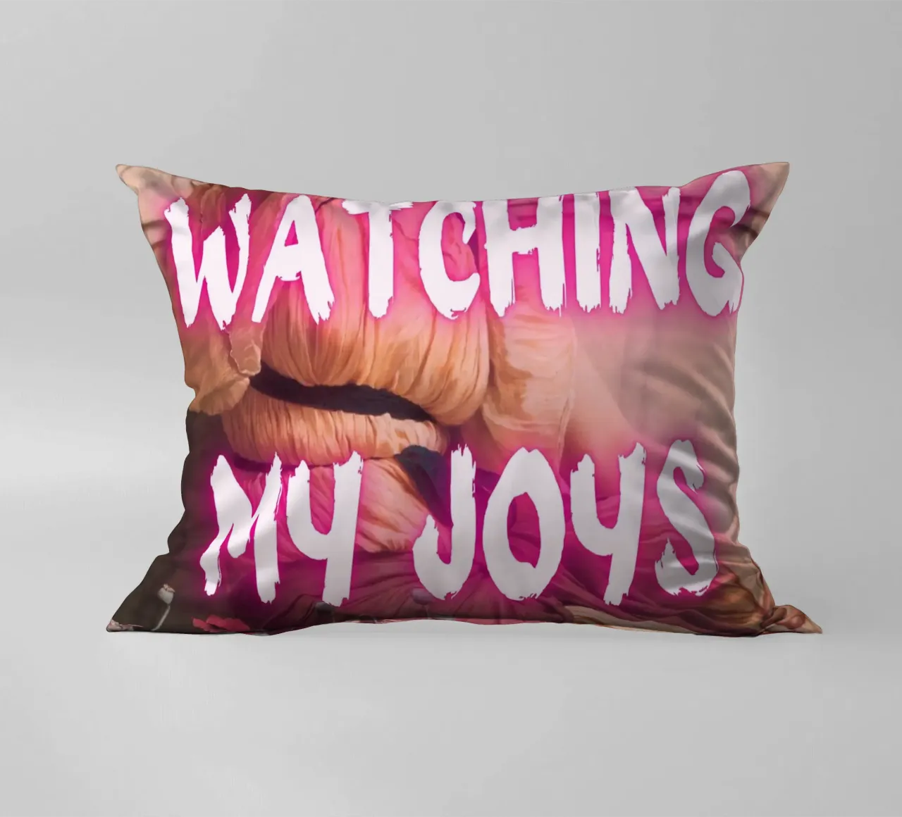 "Watching Joys Go" - Remix classico, Pop Art, emozionale, Tren cuscino da NorwesClub