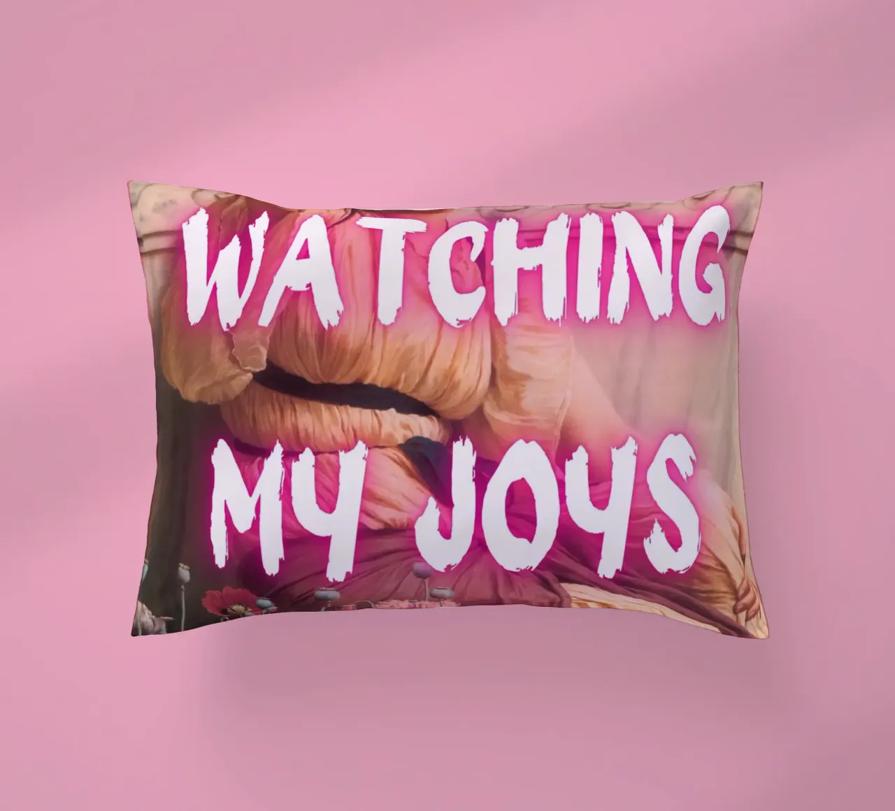 "Watching Joys Go" - Remix classico, Pop Art, emozionale, Tren cuscino da NorwesClub