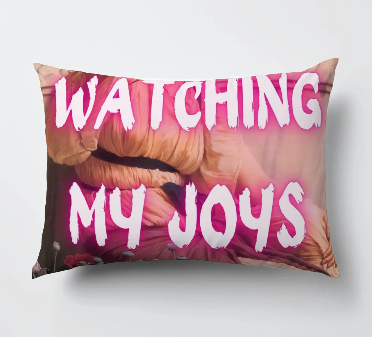 "Watching Joys Go" - Remix classico, Pop Art, emozionale, Tren cuscino da NorwesClub