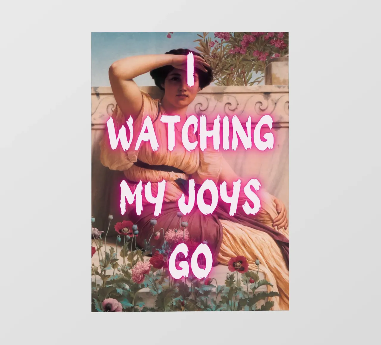 "Watching Joys Go" - Remix classico, Pop Art, emozionale, Tren telo in pvc da NorwesClub