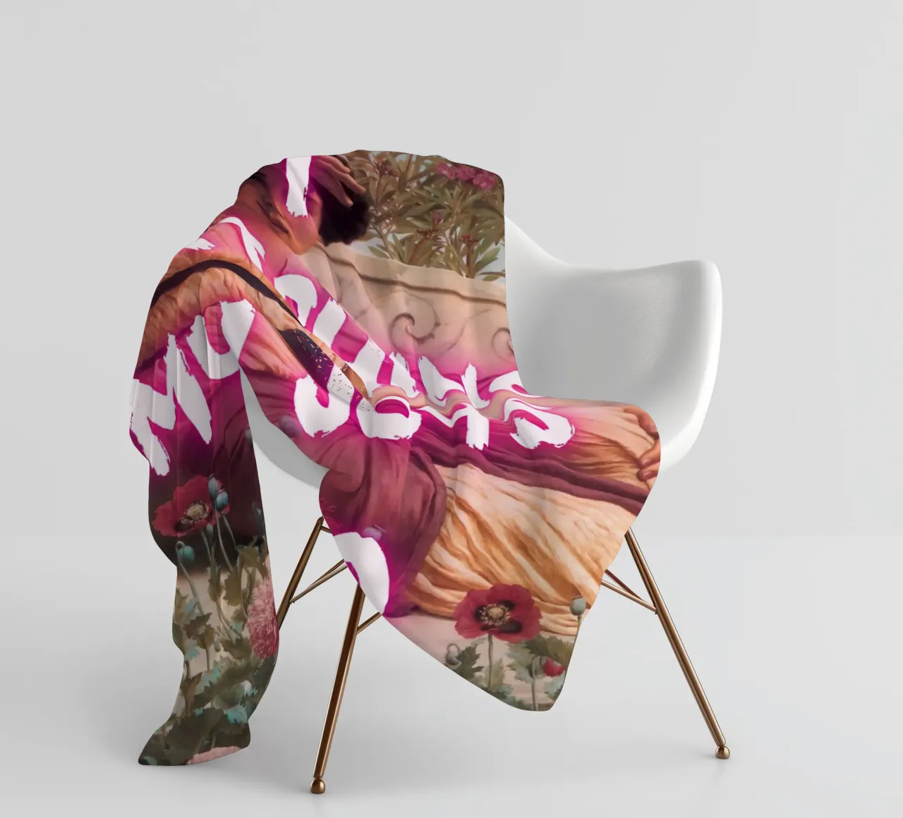 "Watching Joys Go" - Remix classico, Pop Art, emozionale, Tren coperta in pile da NorwesClub