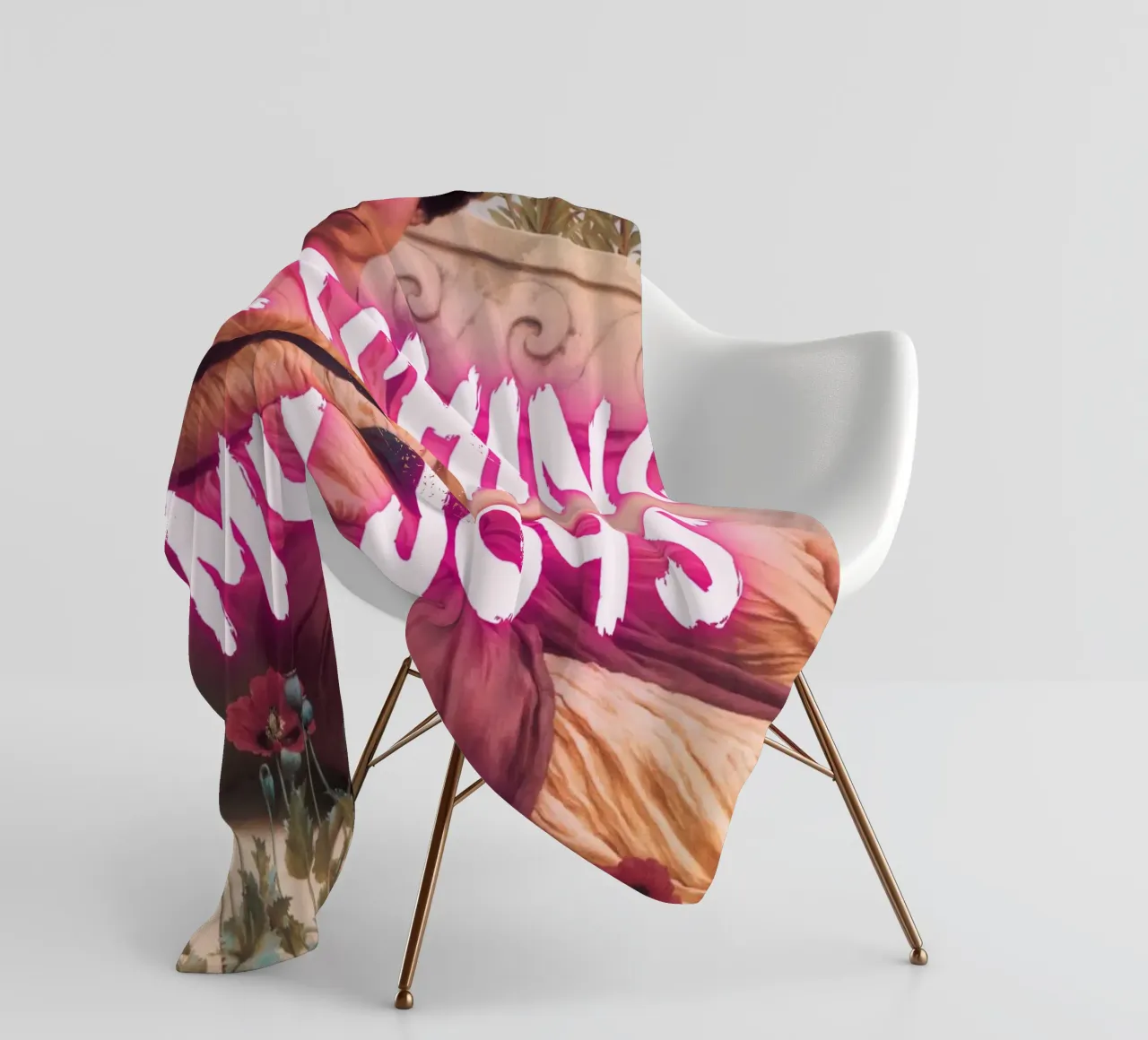 "Watching Joys Go" - Remix classico, Pop Art, emozionale, Tren coperta in pile da NorwesClub