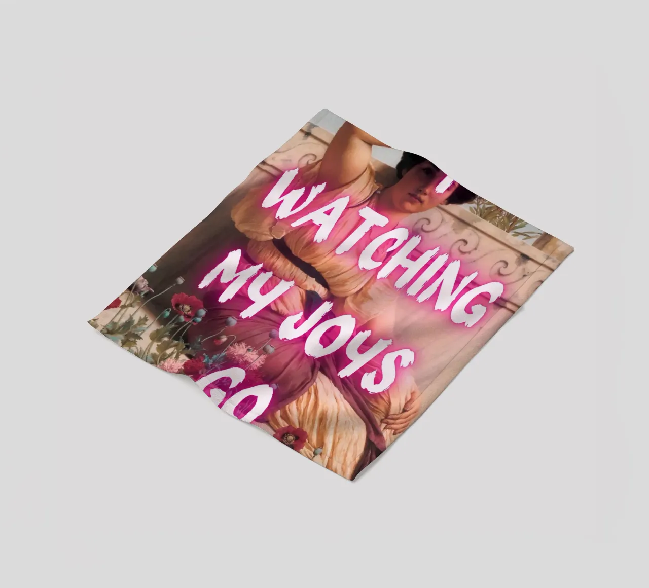 "Watching Joys Go" - Remix classico, Pop Art, emozionale, Tren coperta in pile da NorwesClub