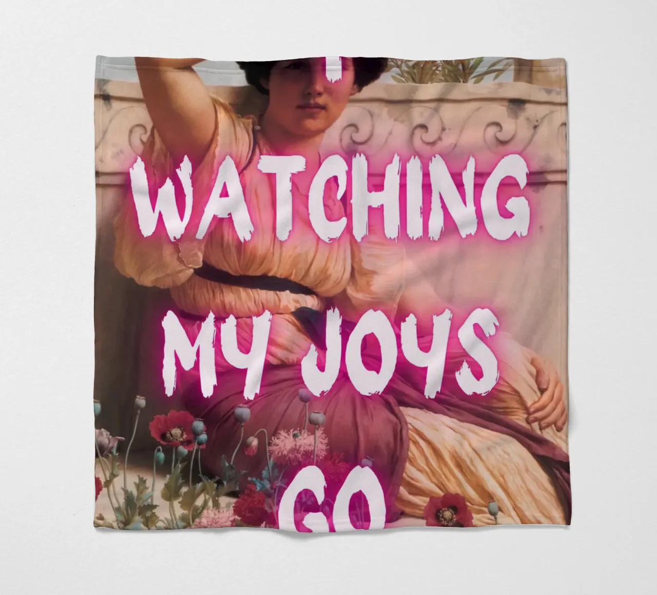 "Watching Joys Go" - Remix classico, Pop Art, emozionale, Tren coperta in pile da NorwesClub