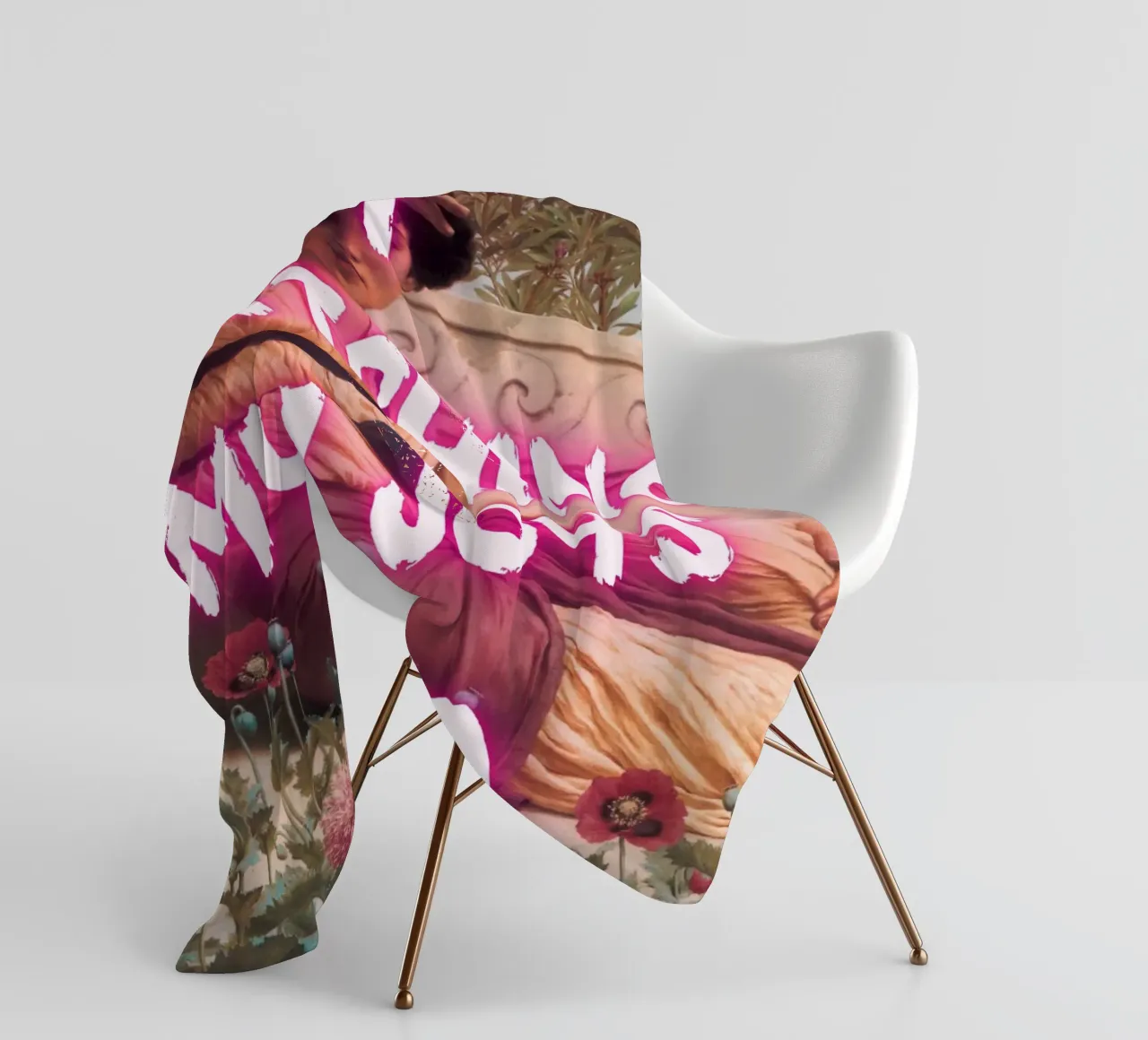 "Watching Joys Go" - Remix classico, Pop Art, emozionale, Tren coperta in pile da NorwesClub