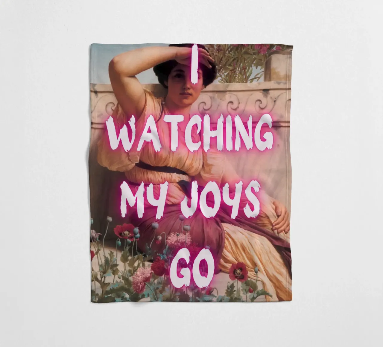 "Watching Joys Go" - Remix classico, Pop Art, emozionale, Tren coperta in pile da NorwesClub