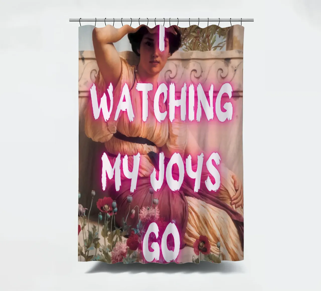 "Watching Joys Go" - Remix classico, Pop Art, emozionale, Tren tenda da doccia da NorwesClub