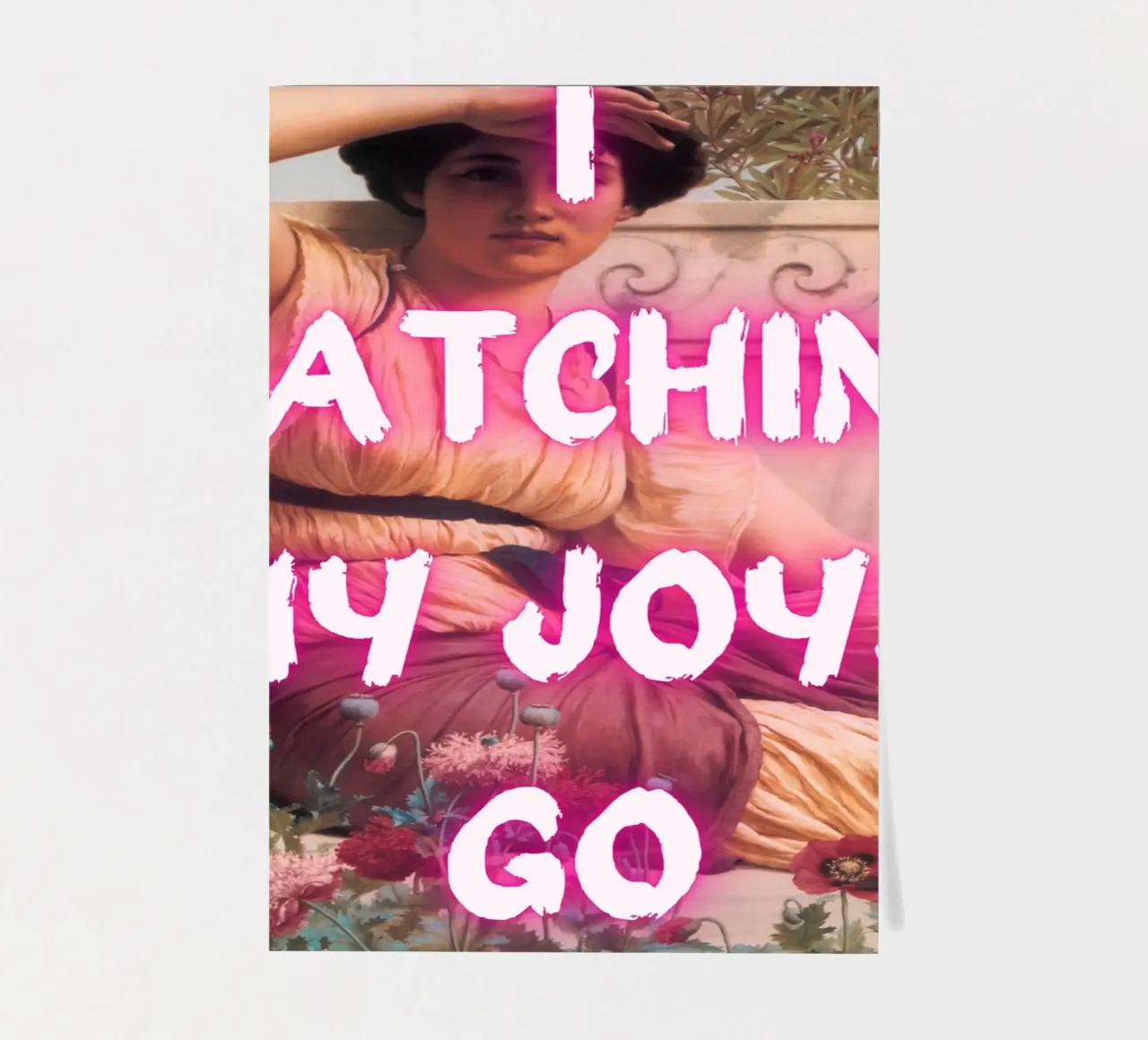 "Watching Joys Go" - Remix classico, Pop Art, emozionale, Tren foglio adesivo da NorwesClub