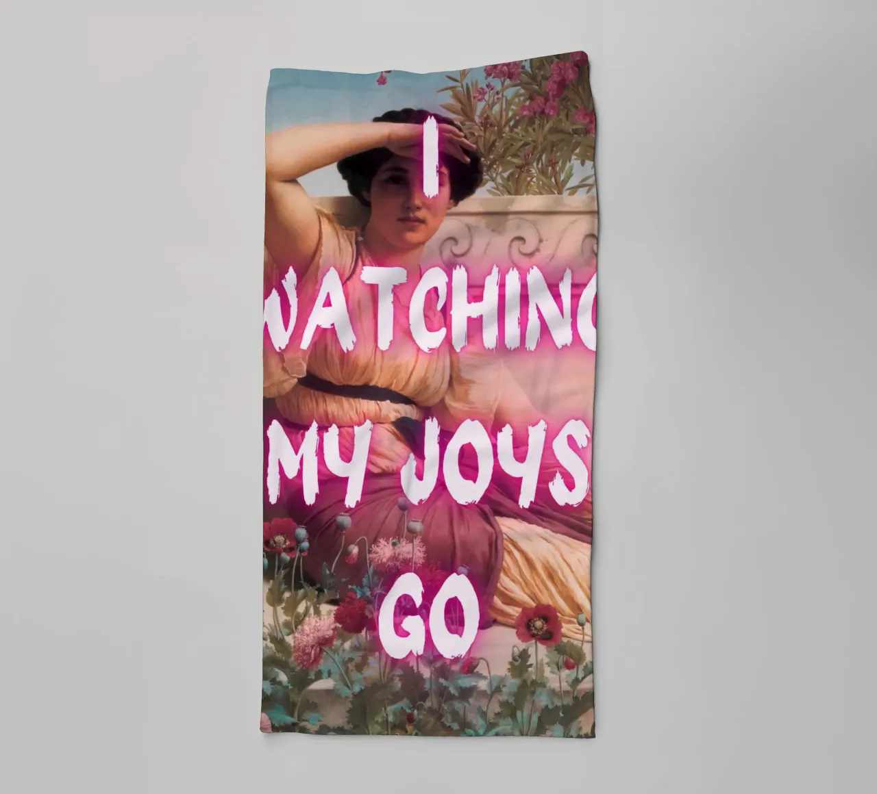 "Watching Joys Go" - Remix classico, Pop Art, emozionale, Tren asciugamano da bagno da NorwesClub