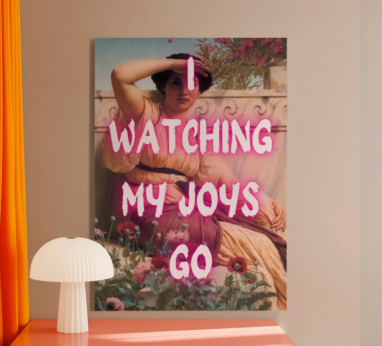 "Watching Joys Go" - Remix classico, Pop Art, emozionale, Tren plexiglass da NorwesClub