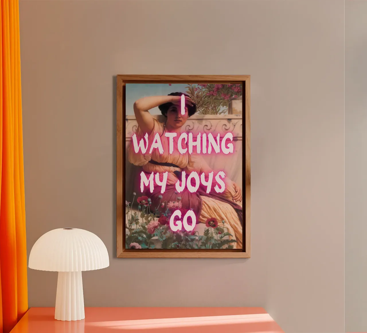 "Watching Joys Go" - Remix classico, Pop Art, emozionale, Tren alluminio dibond da NorwesClub