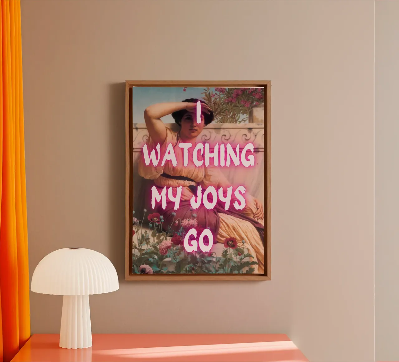 "Watching Joys Go" - Remix classico, Pop Art, emozionale, Tren tela da NorwesClub