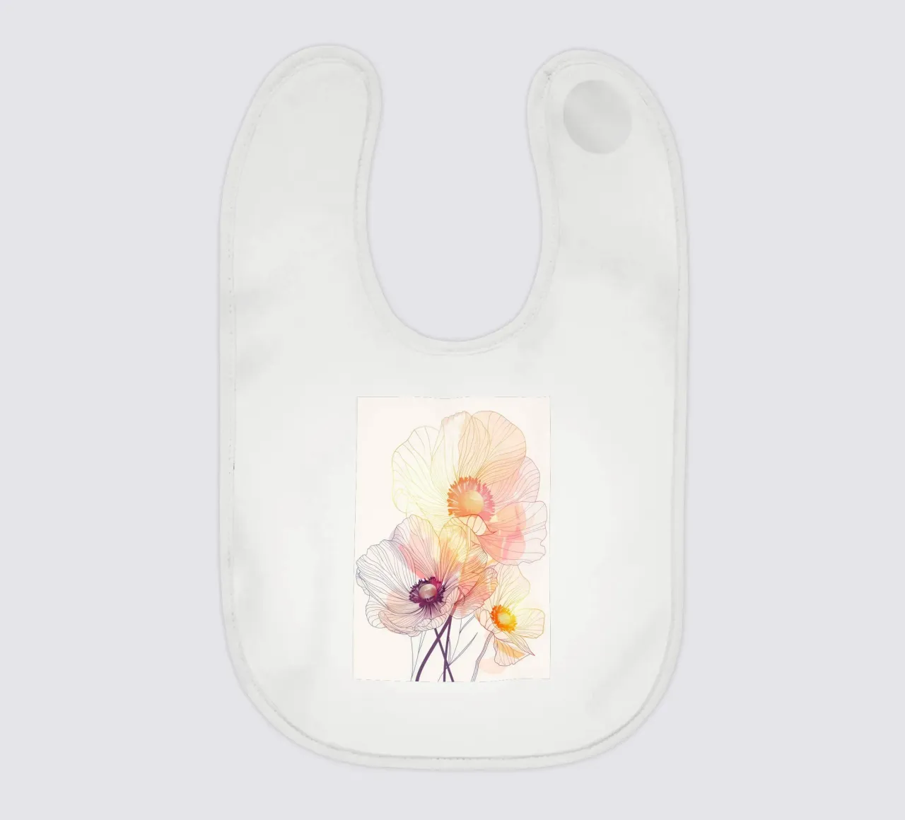 Blumenmuster Babylätzchen von Justyna Jaszke JBJart