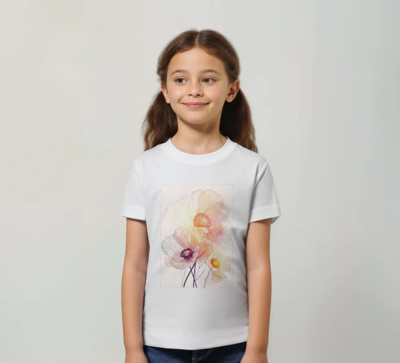 Motivo dei fiori t-shirt bambini da Justyna Jaszke JBJart