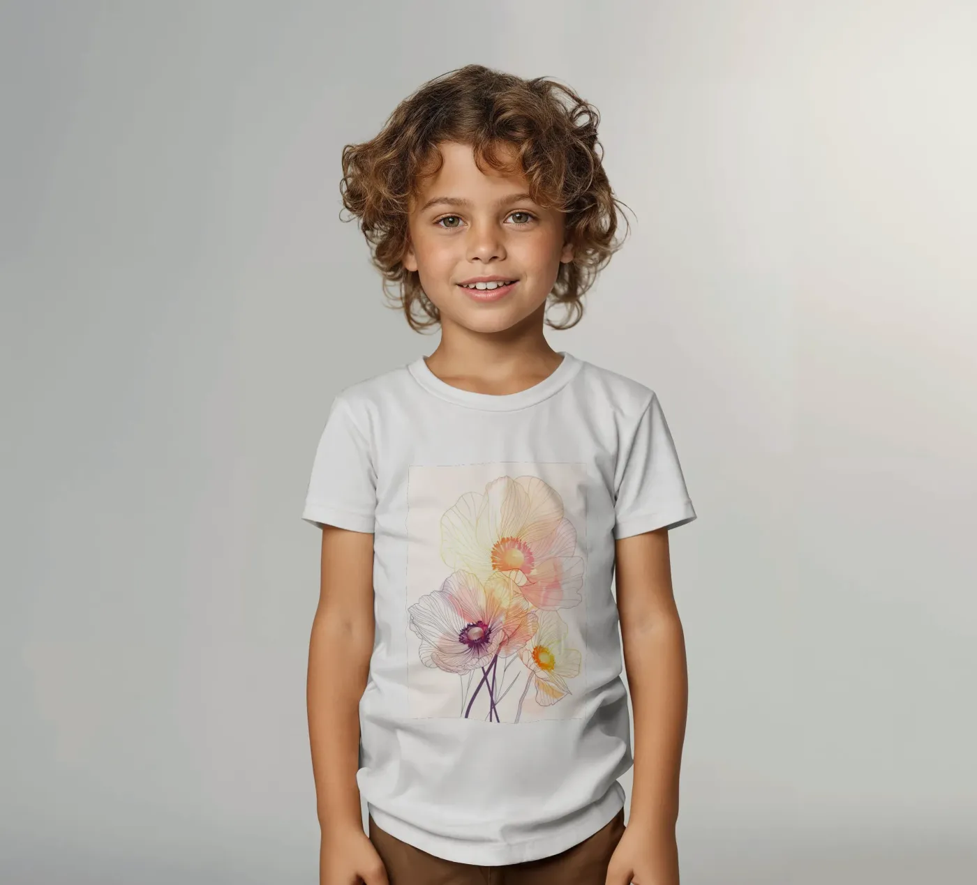 Motivo dei fiori t-shirt bambini da Justyna Jaszke JBJart