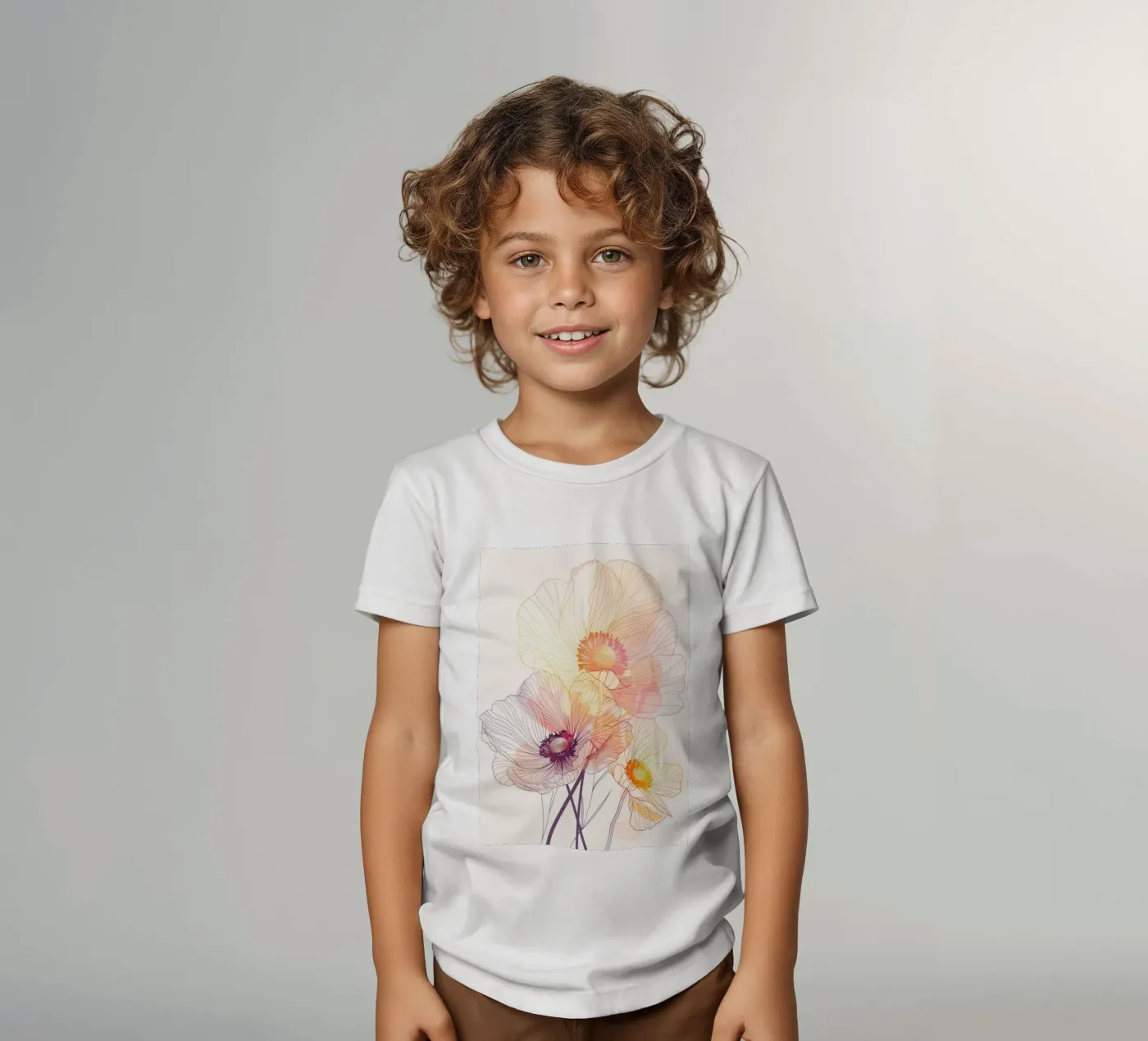 Motivo dei fiori t-shirt bambini da Justyna Jaszke JBJart