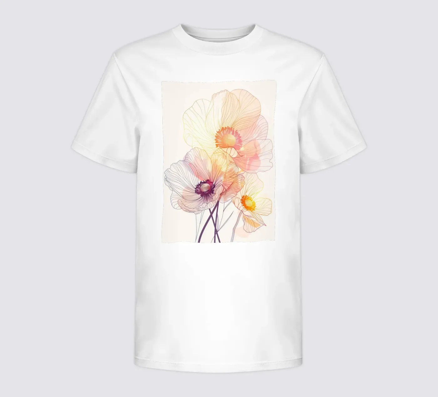 Motivo dei fiori t-shirt bambini da Justyna Jaszke JBJart