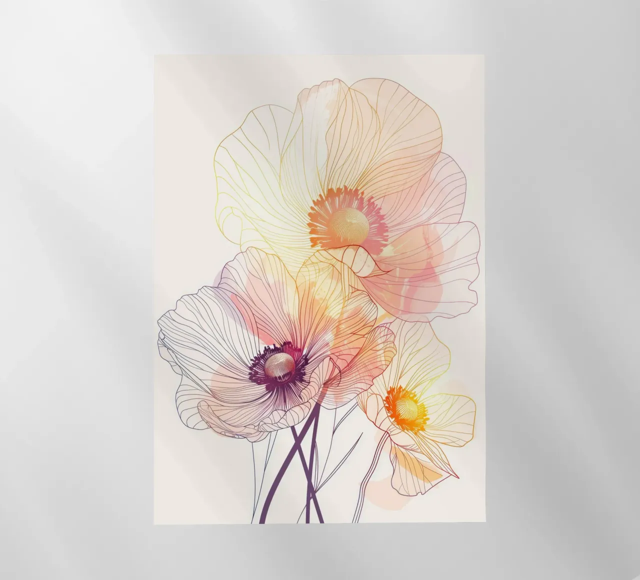 Flowers pattern pellicola backlit da Justyna Jaszke JBJart