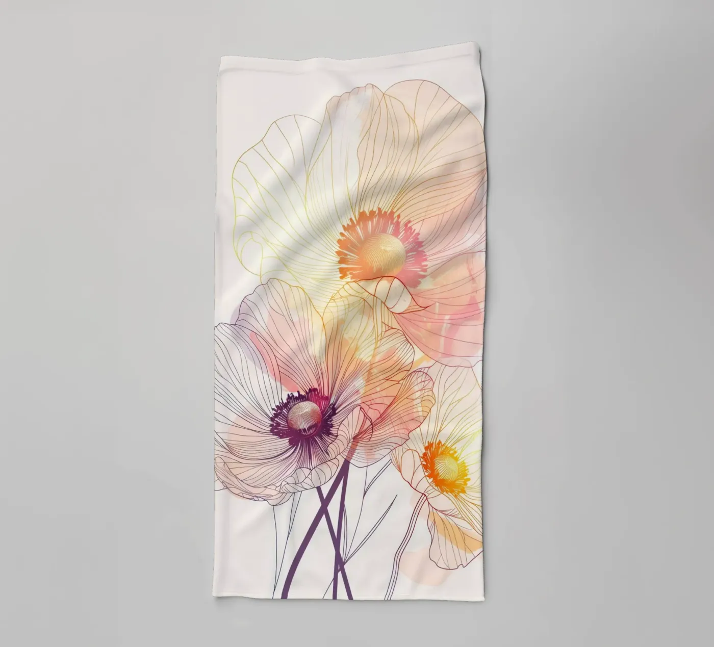 Blumenmuster Handtuch von Justyna Jaszke JBJart