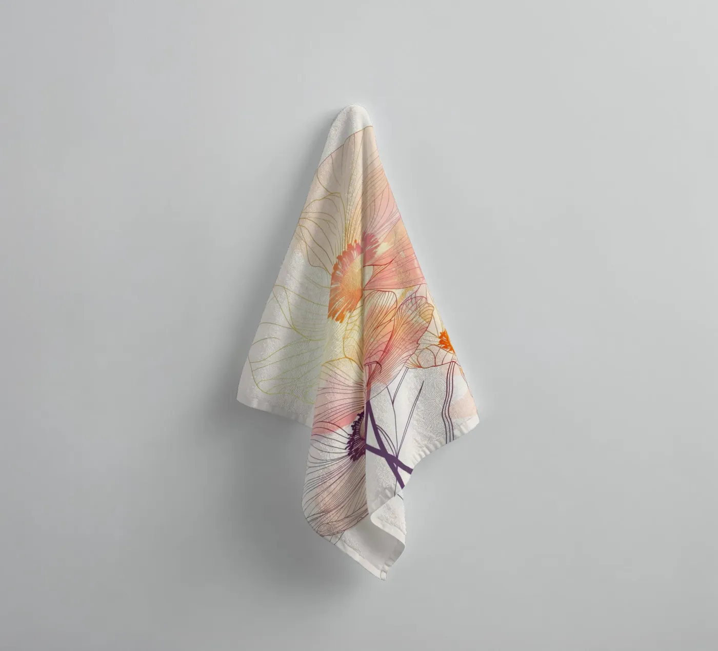 Blumenmuster Handtuch von Justyna Jaszke JBJart