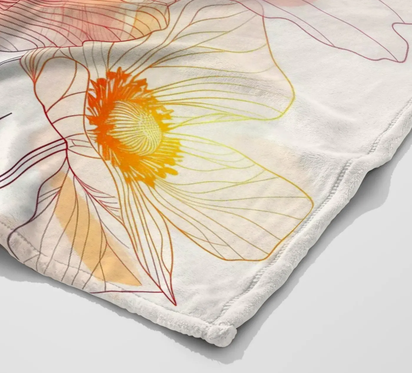 Motivo dei fiori coperta in pile da Justyna Jaszke JBJart